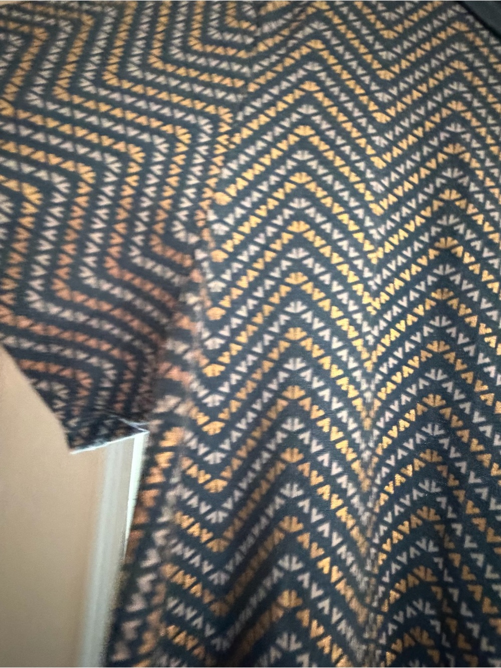 LuLaRoe Blue Chevron High-Low Dress - Picture 2 of 6